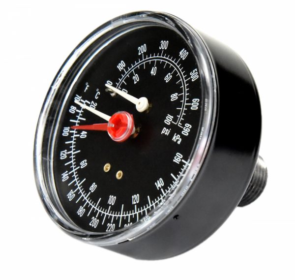 Kit-s Ga-pt-ss 3.12diax1/4npt Combination Pressure-temperature gauge kit 60-360F