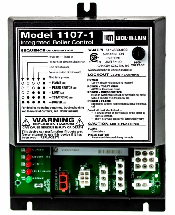 Ign Mdl UT-1107-1 Control module with 10 second Pre-purge