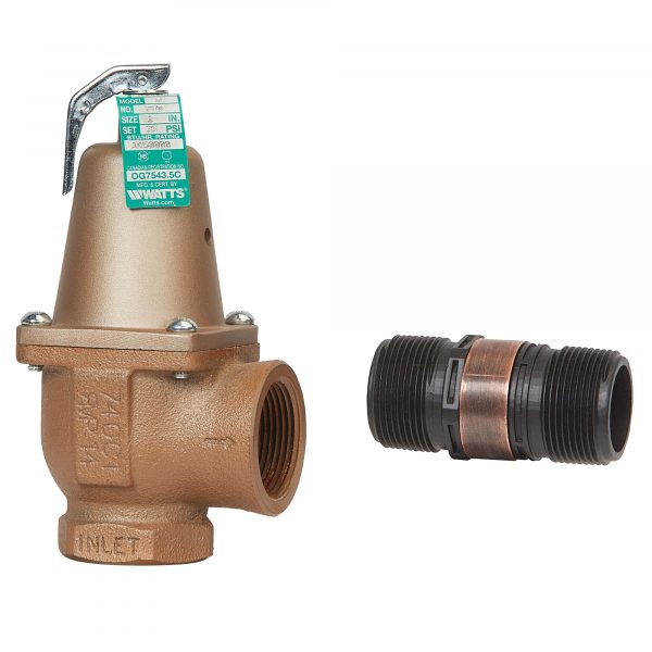 F382570 Relief Valve 1" X 1 1/4" 30 PSI 1300m BTU Used to be 0382570