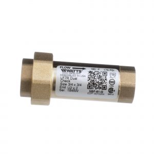 3/4" Dual Check Valve Lead Free 0072204