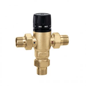 3/4" NPT. Lead Free Point of Dist. 3 Way Thermostatic Mixing Valve 85-155F