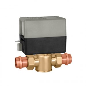 24v NC 2 Way Zone Valve 3/4" Presscon Fittings 7.5cv Terminal Block & Aux. Switc