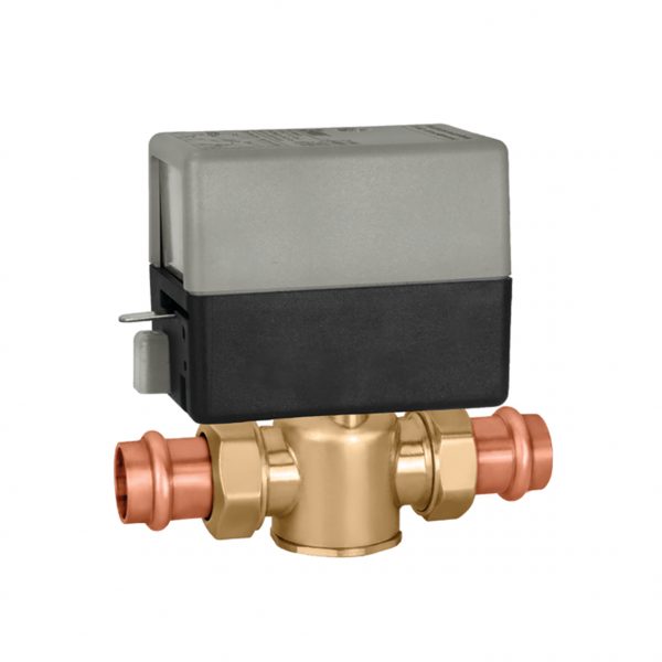 24v NC 2 Way Zone Valve 3/4" Presscon Fittings 7.5cv Terminal Block & Aux. Switc