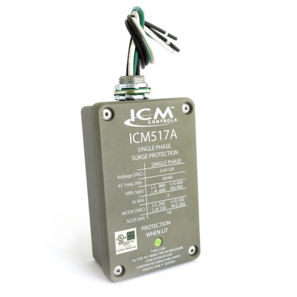 120/240vac Single Phase Surge Protective Device With Metal Nema 3R Rated Enclosu