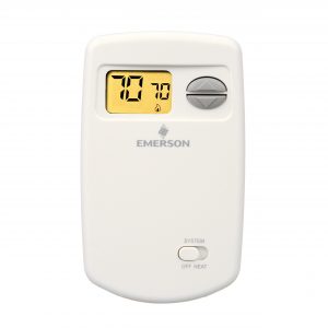24v Or Millivolt Single Stage Heat Only Non Programmable Digital Thermostat Vert