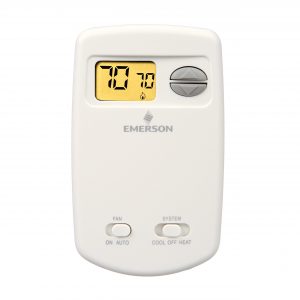 24v Or Millivolt Single Stage Non Programmable Digital Thermostat 1H-1C Vertical