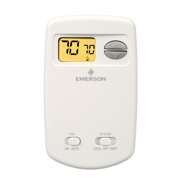 24v Or Millivolt Single Stage Non Programmable Digital Thermostat 1H-1C Vertical