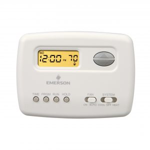 24v Or Millivolt Single Stage 5/2 Day Digital Programmable Thermostat Horizontal