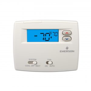 24v/millivolt Blue Easy Set Digital Non Programmable Thermostat With Three Tempe