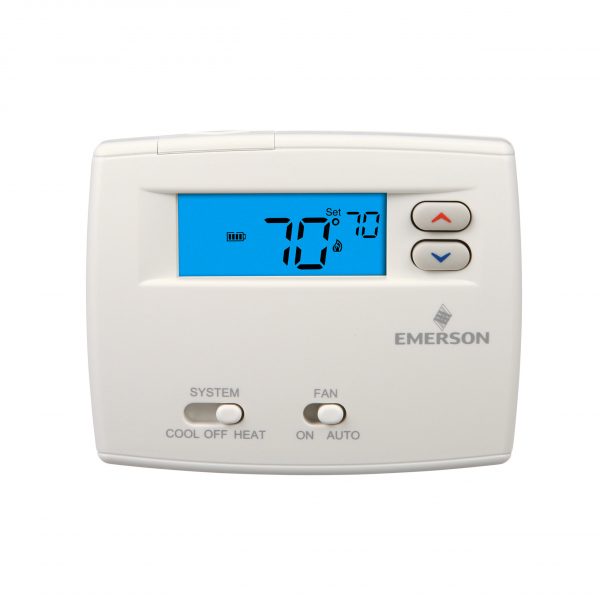 24v/millivolt Blue Easy Set Digital Non Programmable Thermostat With Three Tempe