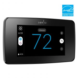 24v Sensi Touch 2 Smart Thermostat Black Works with Sensi Room Sensors Remote Ac