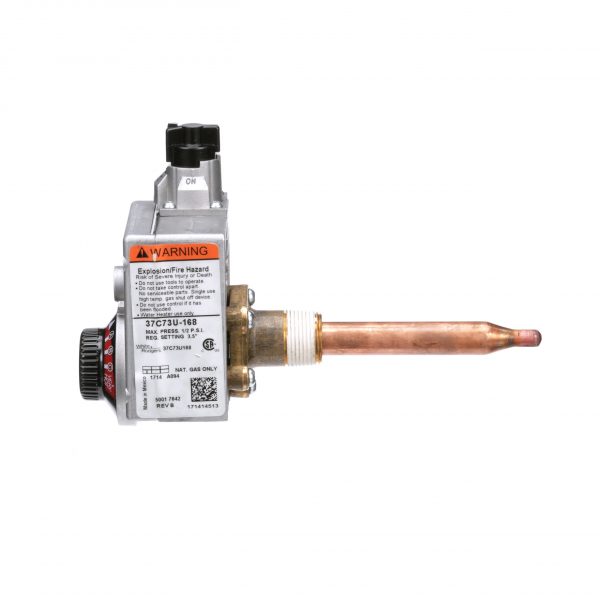 Gas Water Heater Control for Natural Gas Only -1/2 N.P.T. Inlet -1/2 Inverted Fl