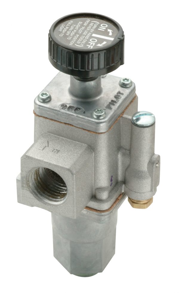 1/2in Gas Pilot Safety Valve For Natural Or LP Gas Includes Two 1/2in X 3/8in