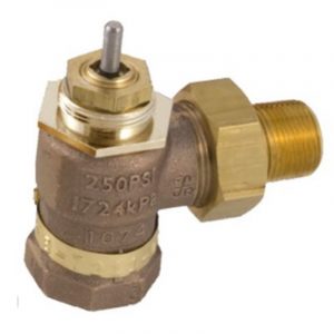 1" Angle Union 2 Way N.O. Valve Body For Water Or Steam