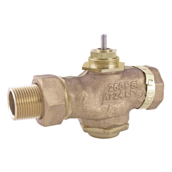 1-1/4" Stwy Union End 2 Way N.C. Valve Body For Water Or Steam