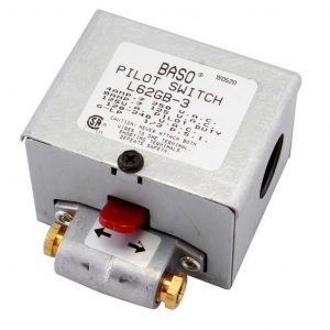 120/240VAC Pilot Switch Manual Reset W/100% Shutoff Nat/LP 1/2 PSI