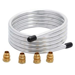 1/4" X 60" Role Of Aluminum Pilot Gas Tubing With Fittings