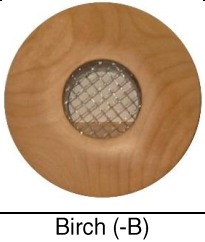 Supply Outlet - 2.5" - Round - Wood - Maple