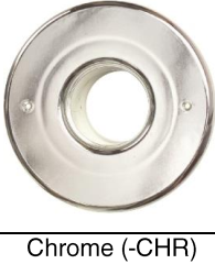Supply Outlet - 2.5" - Round - Plastic - Chrome Finish