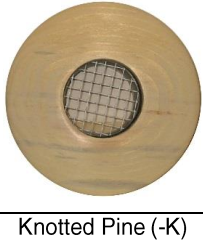 Supply Outlet - 2.5" - Round - Wood - Knotty Pine