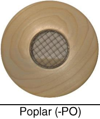 Supply Outlet - 2.5" - Round - Wood - Poplar