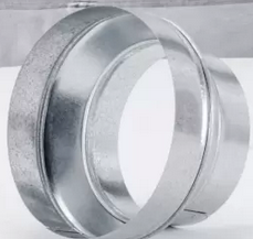 Galvanized Reducer Tee - 10" x 9" x 9" (with turning vane)