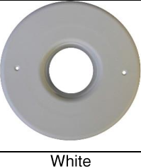 Supply Outlet - 2.5" - Round - Plastic - White