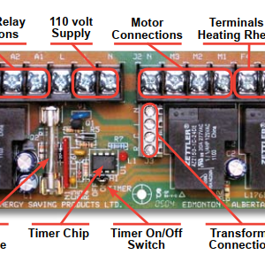 10020500010 Hi-Velocity Circuit Board For All Fan Coils With PSC Motors HV/LV