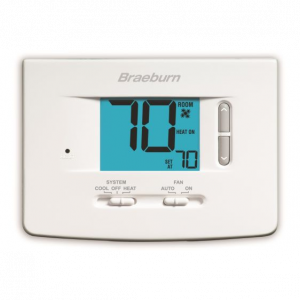 Braeburn 1020 - Economy Non-Programmable Thermostat 1 Heat / 1 Cool