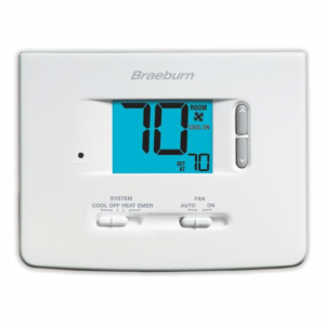 Braeburn 1220NC - Builder Value Non-Programmable Thermostat 2 Heat/1 Cool