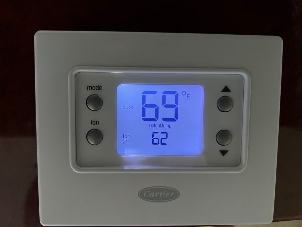 Actual Room Temp and Set-Point Displayed