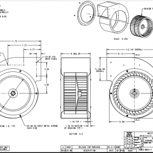 SpacePak - 461RWG0747 - Blower Assembly - 2430/3642 V Series 45461RWG0747
