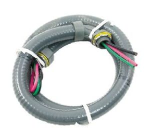 6-12-4NM - Hook Up Whip - 1/2" x 3 Conductors x 10 Gauge x 4' Long
