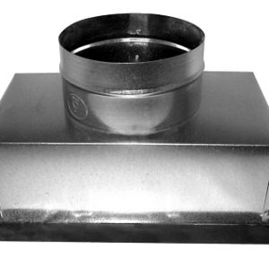 Southwark Metal 10" x 10" Insulated Return Box with Bottom Flange / 8" Top Duct Connection