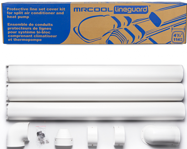 MLG450 Mr. Cool LineGuard 4.5 in. 16-Piece Complete Line Set Cover Kit for Ductless Mini-Split or Central System