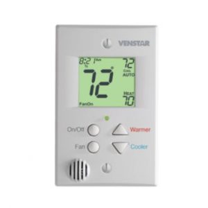 Venstar T0051FS - Commercial Flatstat 2 Heat/2 Cool Hotel Thermostat