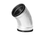 SpacePak - AC-SM9-EL45 - Smart Seal 9" Plenum 45° Elbow