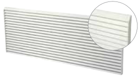 GRILLEPLAALPIN - Gree Polymer Architectural Louvered Grille 42"x16" Alpine Beige (matches sleeve)