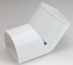 LCFI92W Fortress 3.5" 45° Inside Vertical Ell - WHITE