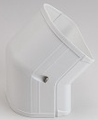 LCFO92W Fortress 3.5" 45° Outside Vertical Ell - WHITE