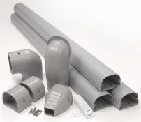 LDK92G Fortress 3.5" 12' Wall Duct Kit - GRAY