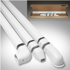 LDK92W Fortress 3.5" 12' Wall Duct Kit - WHITE
