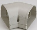 LKF92I Fortress 3.5" 45° Flat Ell - IVORY