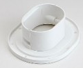 LWF92W Fortress 3.5" Wall Flange - WHITE