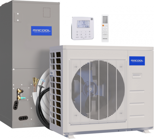 CENTRAL-24-HP-230A00 Mr Cool Complete 24k 2-Ton Ducted Hyper Heat Inverter Heat Pump System