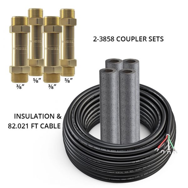 DIYCOUPLER-3858K75 Mr Cool Gen3 DIYCOUPLER-38 + DIYCOUPLER-58 (Two Sets) w/ 75 ft of Communication Wire