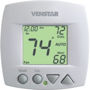 Venstar T1050 - Small Footprint 2 Heat/2 Cool 5+2 Day Programmable Thermostat