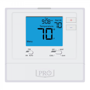 Pro1 T721 -Thermostat Non-Programmable 2H/1C Heat Pump with 4" Display