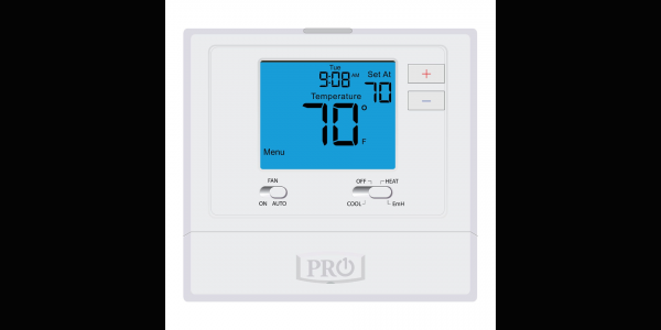 Pro1 T721 -Thermostat Non-Programmable 2H/1C Heat Pump with 4" Display