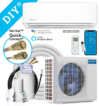 DIY-18-HP-WM-230C25 Mr Cool Gen4 DIY 18,000 BTU Heat Pump 230 Volts with 25 Foot Pre-Charged Line Set